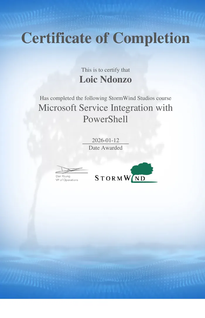 Certificate preview for Microsoft Service Integration with PowerShell